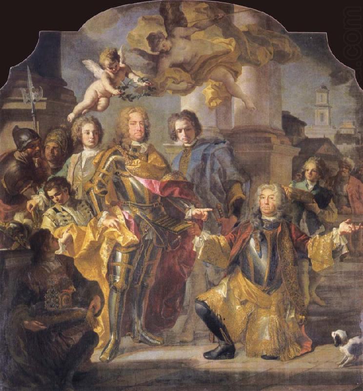 Francesco Solimena Charles VI and Count Gundaker Althann china oil painting image